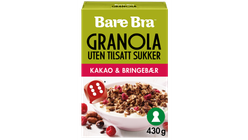Bare Bra Granola Kakao & bringebær | 430g