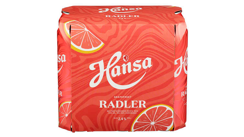 Hansa Radler grapefrukt | 6 x 0.5l