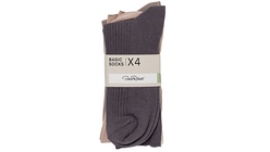 Basic Socks X4 Pastel Rib 37-40 | 4pcs