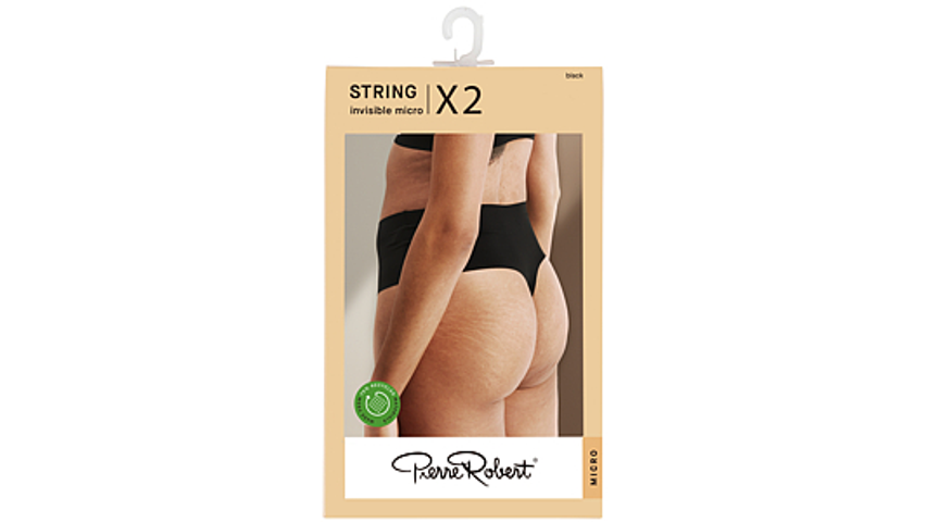Micro String X2 Black M | 2pcs