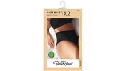 Invisible Micro High Waist X2 Black S | 2pcs