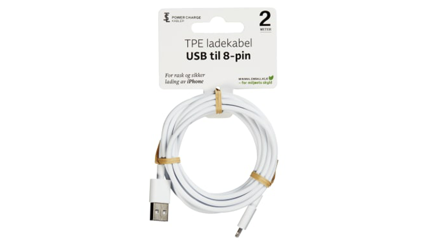 Ladekabel iPhone Hvit | 2m