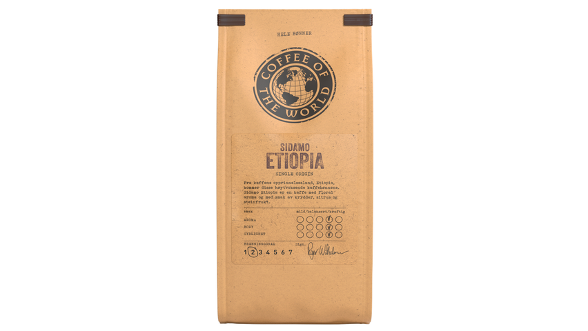 Cotw Sidamo Etiopia Hele Bønner | 340g