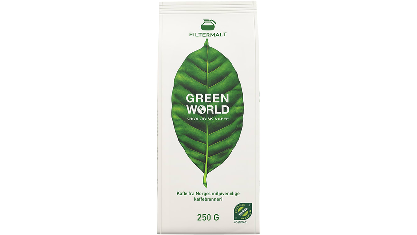 Green World Kaffe Økologisk Filtermalt | 250g