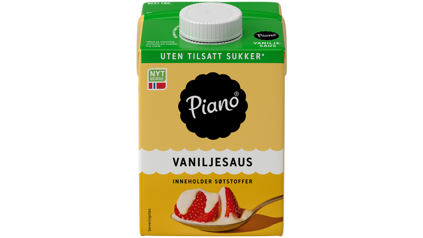 Piano Vaniljesaus Uten | 0.5l