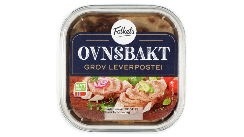 Folkets Ovnsbakt Leverpostei Grov | 185g