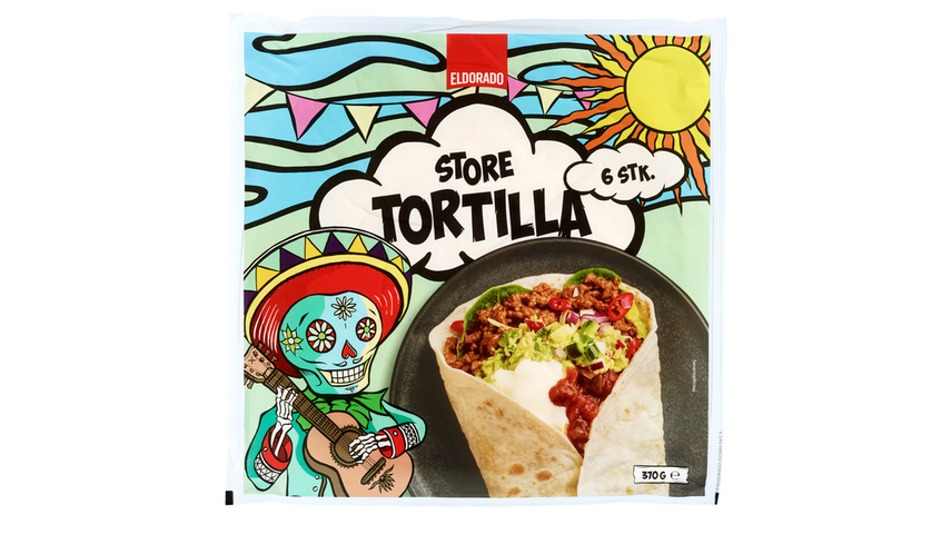 Eldorado Tortilla Hvete 6stk | 370g