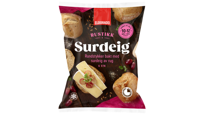 Eldorado Rundstykker m/Surdeig av Rug | 420g