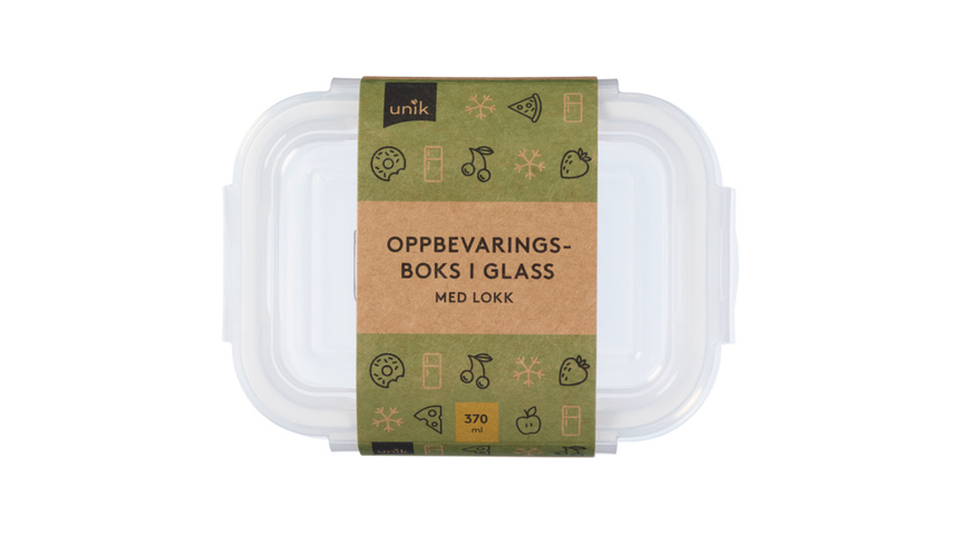 Unik Matboks Glass 370ml | 1stk