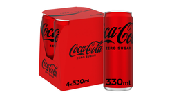 Coca-Cola u/ Sukker | 4 x 0.33l