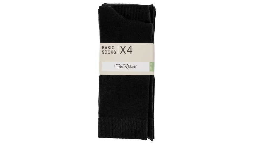 Basic Sokker Sort Herre 41-45 | 4pk