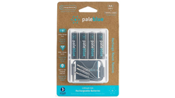 Pale Blue Oppladbare Batterier | 4 x AA & Ladekabel USB-C