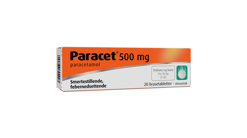 Paracet Brusetabletter 500 mg | 20stk