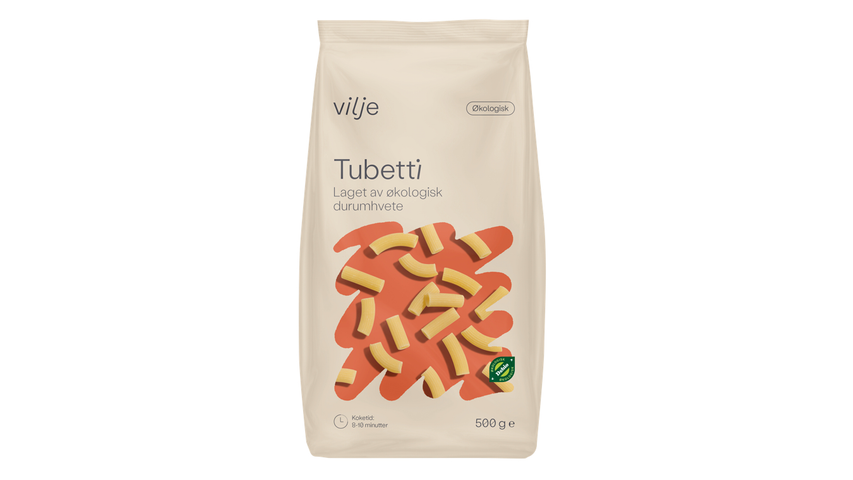 Vilje Pasta Tubetti Økologisk | 500g