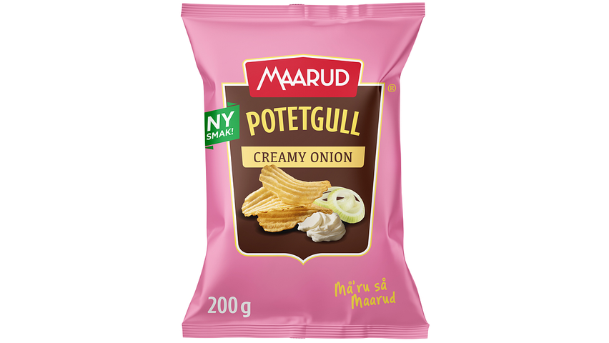 Maarud Potetgull Rifla Creamy Onion | 200g