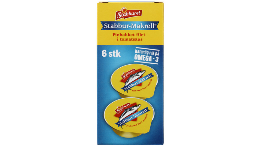 Stabburet Makrell Porsjon | 6 x 22g