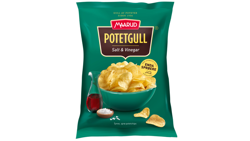 Maarud Potetgull Salt & Vinegar | 200g