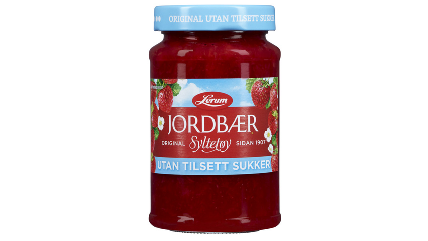 Lerum Jordbærsyltetøy u/ Sukker | 425g