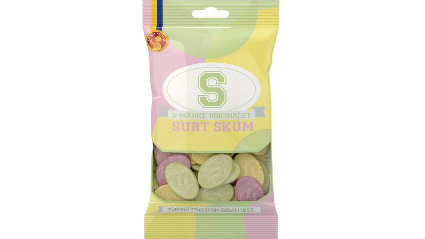 Candy People Godis S-Märke Surt Skum 70g