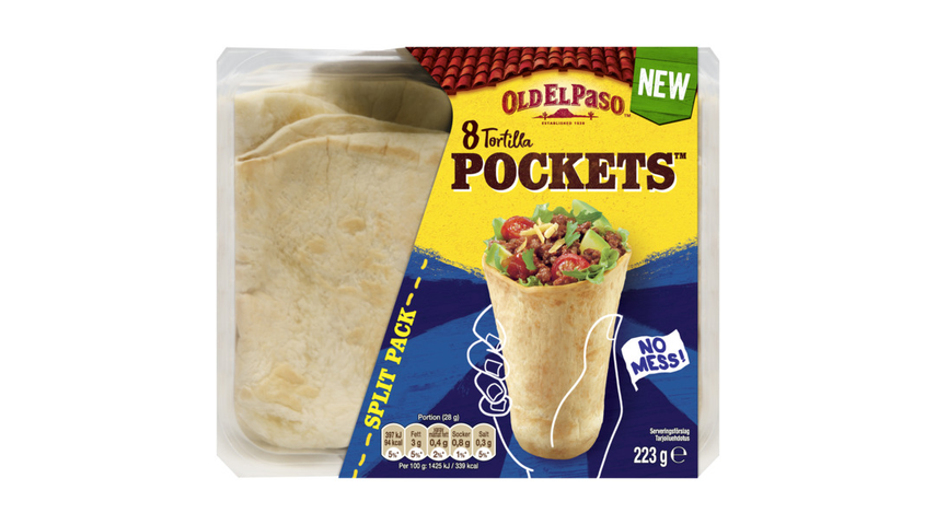 Old El Paso Tortilla Pockets 8p 223g