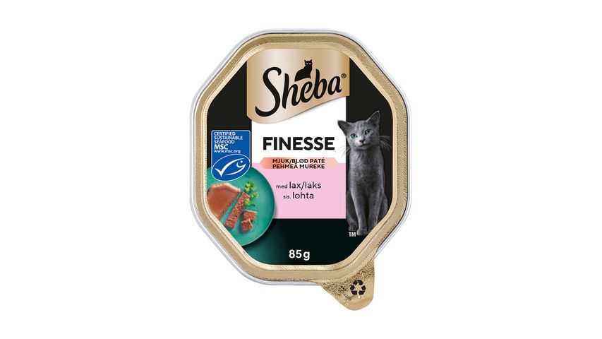 Sheba Kattmat Finesse Pâté Med Lax 85g
