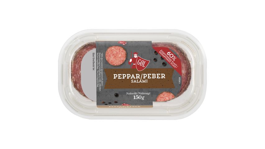 Gøl Pepparsalami Skivad 150 G