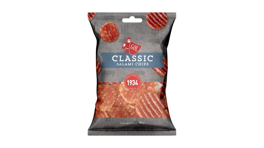 Gøl Salami Chips Classic 80g