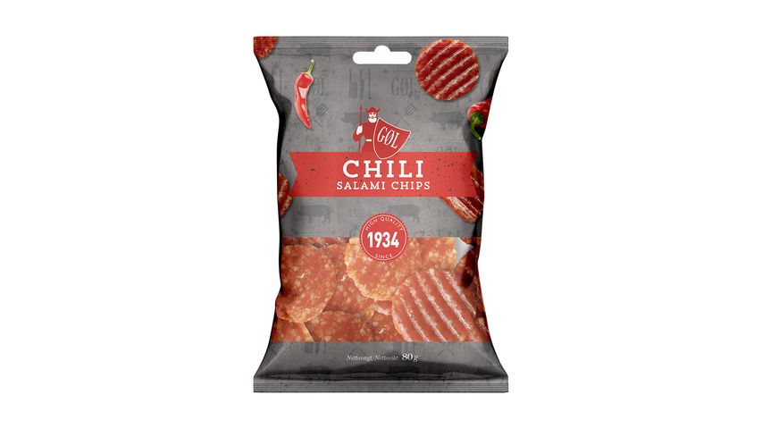 Gøl Salami Chips Chili 80g