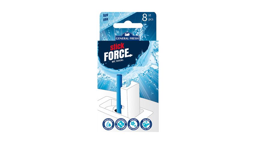 General Fresh Wc-Stick Ocean 8pieces