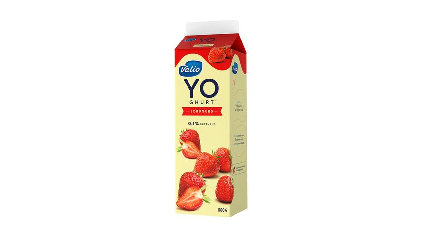 Valio Yoghurt Jordgubb 0,1% 1000g