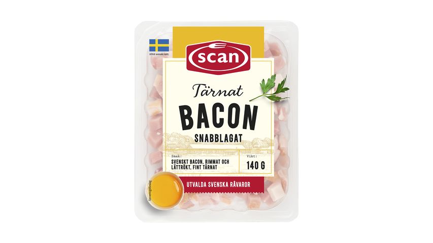 Scan Bacon Tärnat Natur 140g