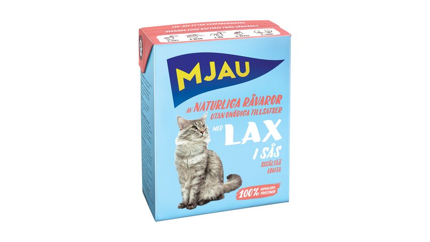 Mjau Kattmat Lax i Sås 370g