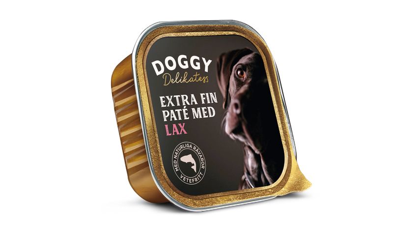 Doggy Hundmat Delikatesspaté Med Lax 150g