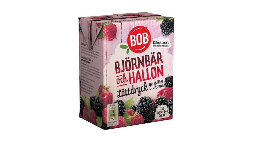 Bob Lättdryck Björnbär 20cl