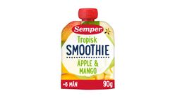 Semper Smoothie Tropisk 6 Mån 90g