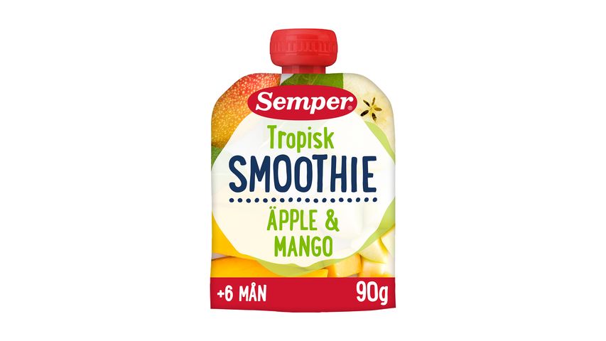 Semper Smoothie Tropisk 6 Mån 90g