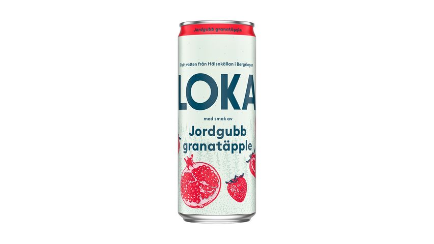 Loka Jordgubb/Granatäpple 330ml