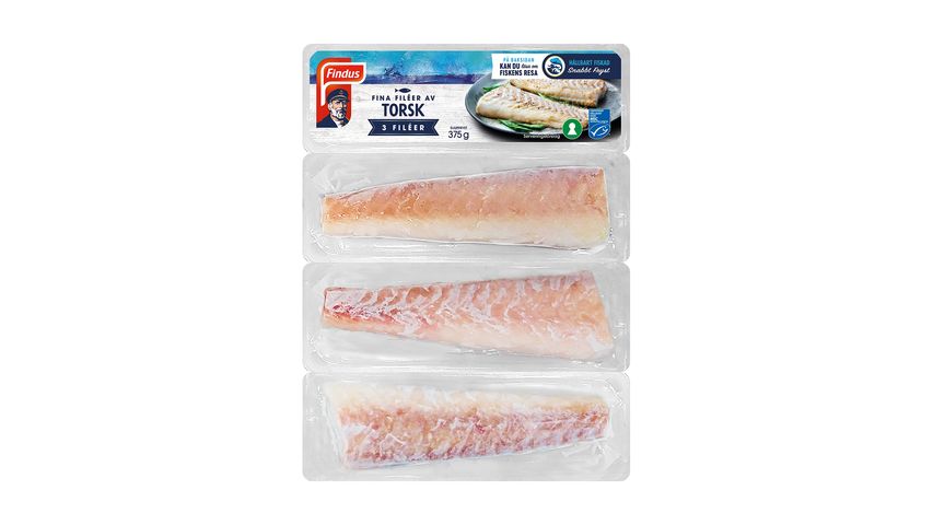 Findus Fina Filéer Av Torsk Msc 375g