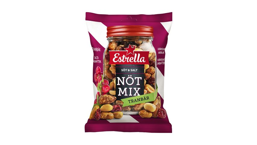 Estrella Nötmix Tranbär 175g