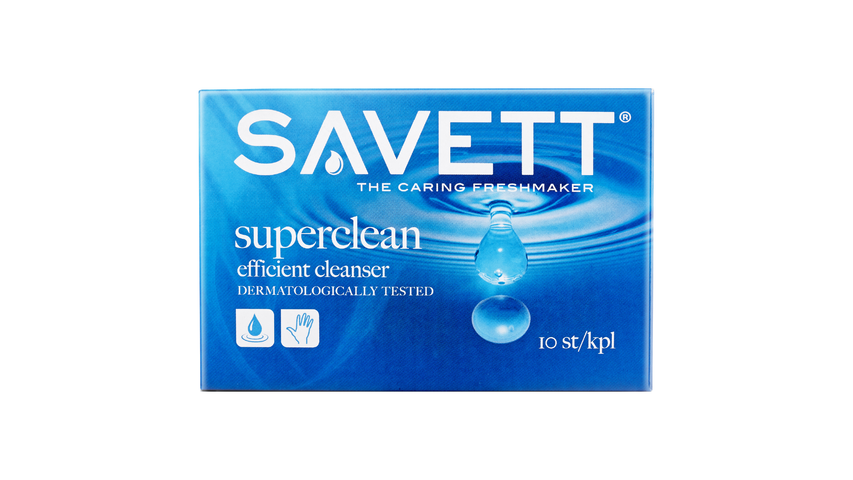 Savett Superclean Våtservett 10-p