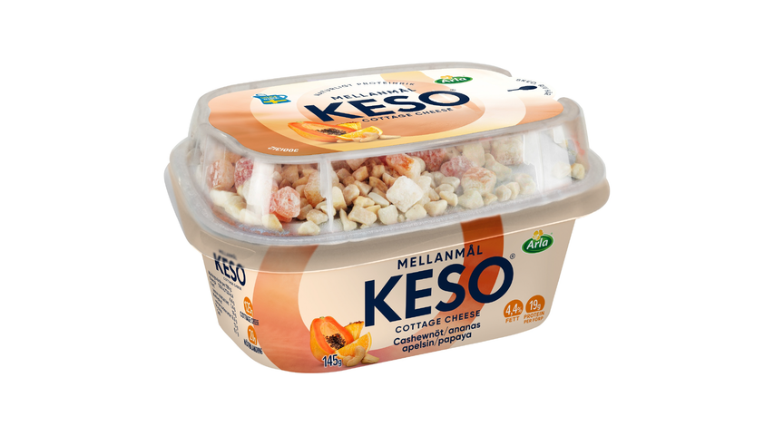KESO ® Cottage cheese cashew tropisk frukt 145 g