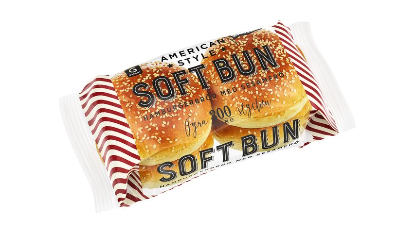 Garant Hamburgerbröd Softbun Sesam 300g