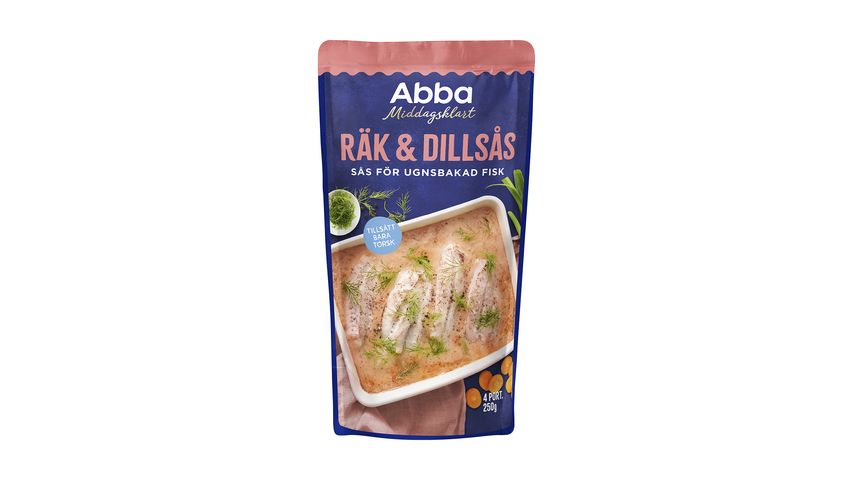 Abba Räk & Dillsås För Ugnsbakad Torsk 250g