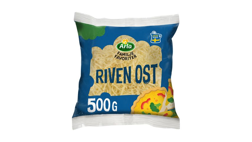 Arla Svensk Riven Ost 500g