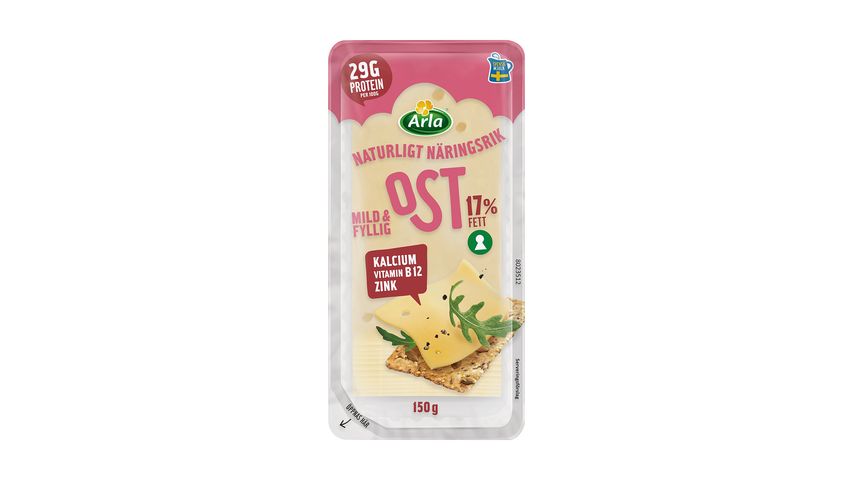Arla Mild & Full-bodied 17% Sliced Cheese 150g