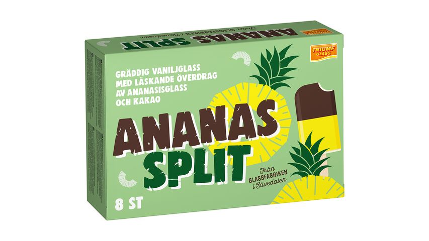 Triumf Ice Cream Pineapple Split 8-pack