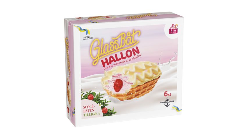 Sia Glass Glassbåt Hallon 6P