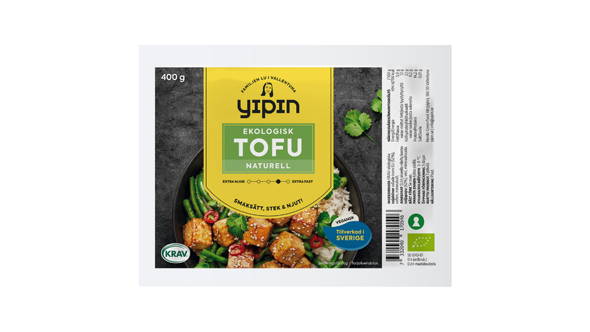 Yipin Tofu Naturell Extra Hård 400g