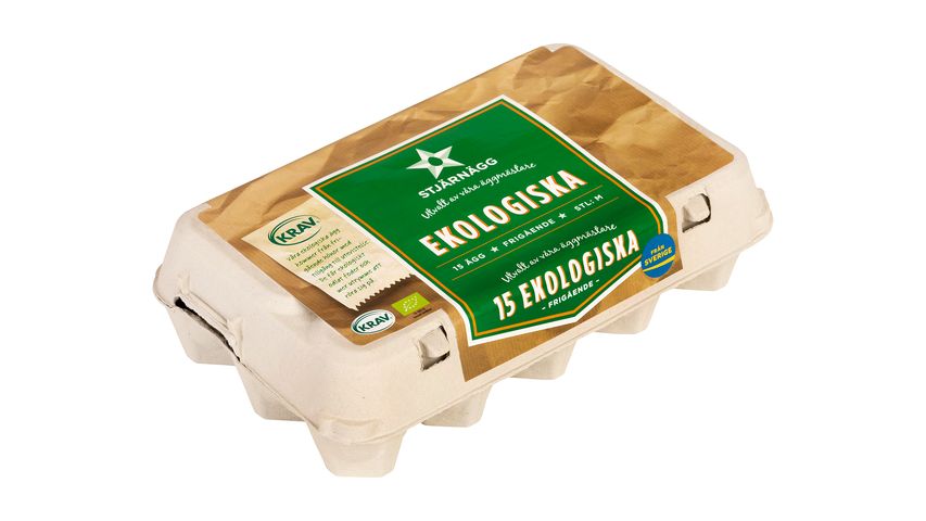 Stjärnägg Ägg Eko M 15-pack