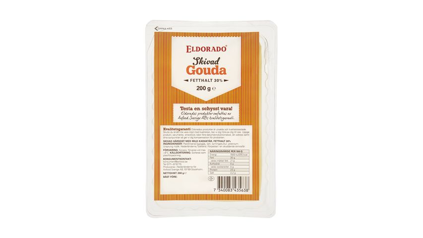 Eldorado Gouda Skivad 30% 200g